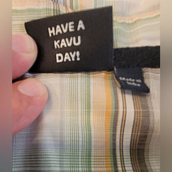 Kavu S/S Performance Sport Shirt, EUC - Mens XXL - Plaid - Picture 10 of 14